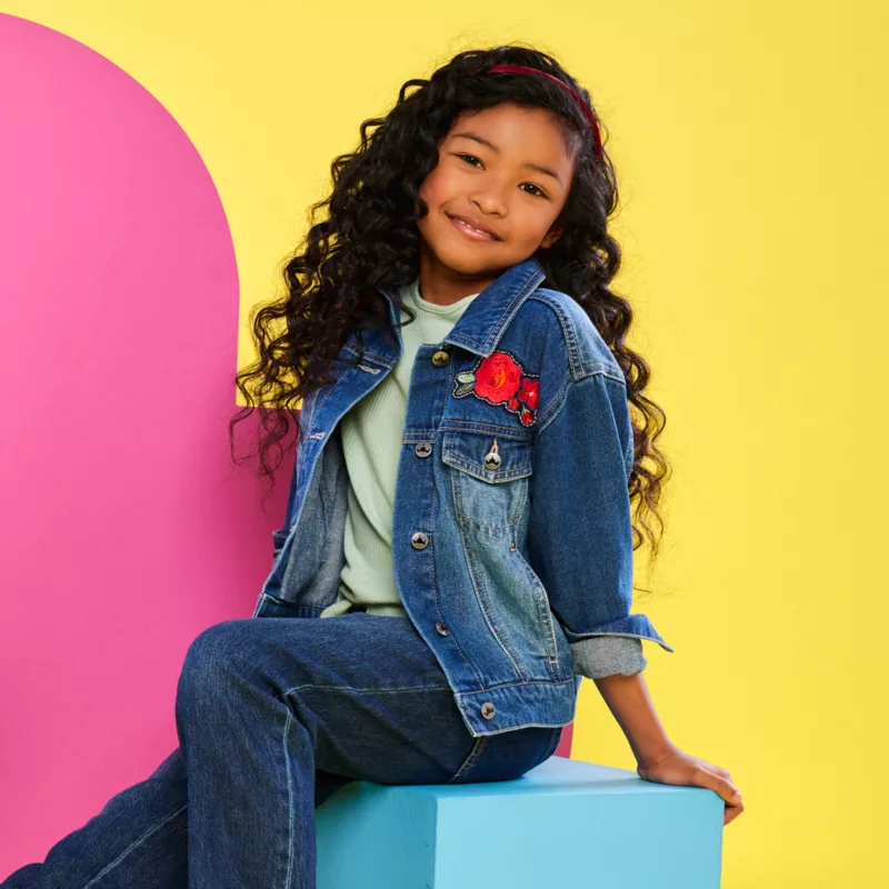Disney Ily 4EVER Denim Jacket For Kids Inspired By Belle, Beauty And The Beast 2 Disney Ily 4EVER Denim Jacket For Kids Inspired By Belle, Beauty And The Beast - Image 2