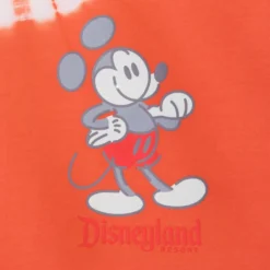 Orange Mickey Mouse Genuine Mousewear Tie-Dye T-Shirt For Adults, Disneyland -Disney Magic Deals Store 2403051570030M 2