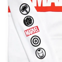 Marvel Logo White Hoodie For Adults -Disney Magic Deals Store 2403053070003M 2