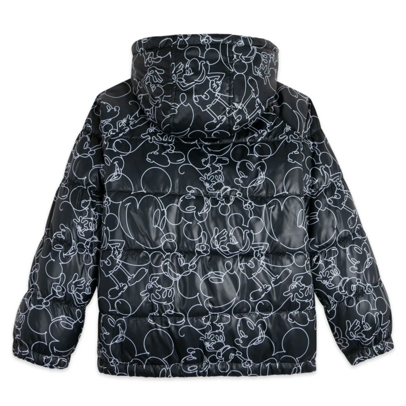 Mickey Mouse Hooded Puff Jacket For Kids 3 Mickey Mouse Hooded Puff Jacket For Kids - Image 3