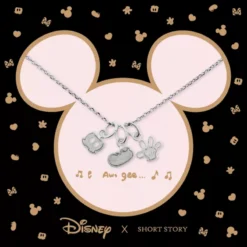 Disney Necklace Mickey Shorts Shoe Glove, Silver -Disney Magic Deals Store 348658001248 3