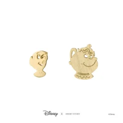 Disney Earrings Mrs Potts And Chip, Gold -Disney Magic Deals Store 348658009961 4