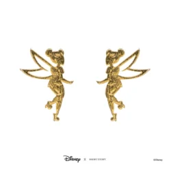 Disney Earrings Tinker Bell, Gold -Disney Magic Deals Store 348658023837 3