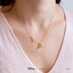 Disney Necklace Little Mermaid, Gold -Disney Magic Deals Store 348658024605 2
