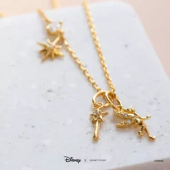 Disney Necklace Tinker Bell, Gold -Disney Magic Deals Store 348658024728 1