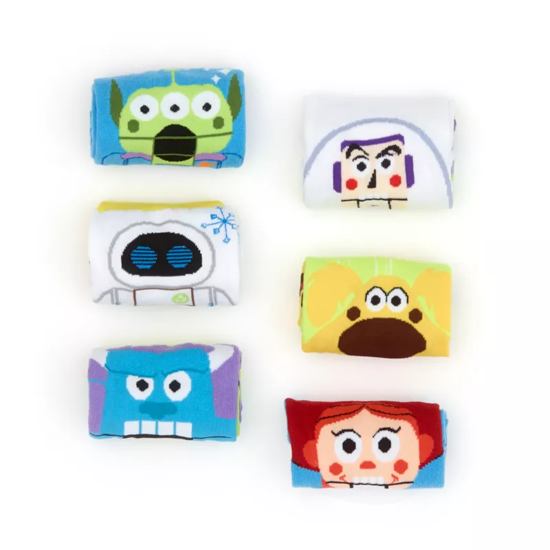 Disney Pixar Nutcracker Socks, Set Of 6 1 Disney Pixar Nutcracker Socks, Set Of 6