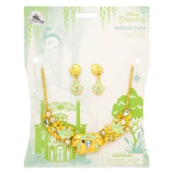 Tiana Costume Jewellery Set For Kids, The Princess And The Frog -Disney Magic Deals Store 428423400571 2