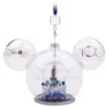 Mickey And Minnie Mouse Glass Sketchbook Ornament, Disneyland - Disney100