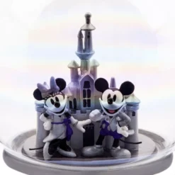 Mickey And Minnie Mouse Glass Sketchbook Ornament, Disneyland - Disney100 -Disney Magic Deals Store 465063957478 2