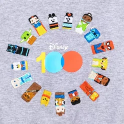 Disney100 Unified Characters Fashion T-Shirt For Girls -Disney Magic Deals Store 5007049220199M 1