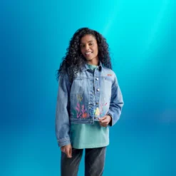 Disney Store The Little Mermaid Denim Jacket For Women, Live Action Film -Disney Magic Deals Store 5103052750150M 3